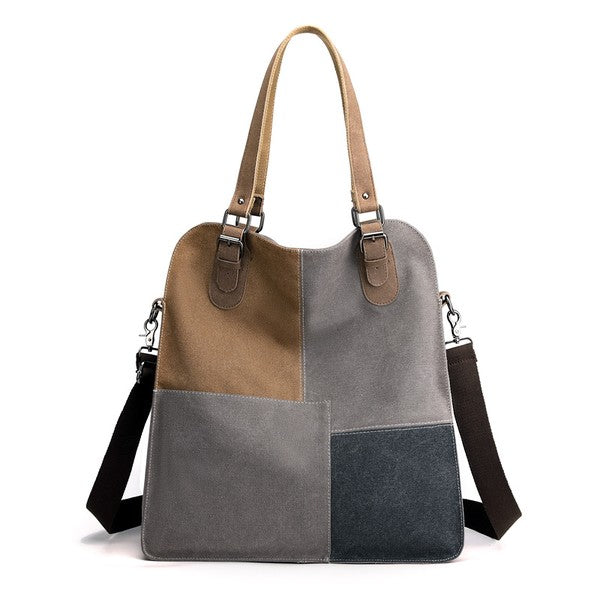 Colorblock Messenger Bag