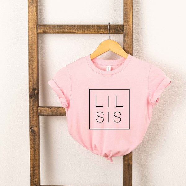 Lil Sis Square Toddler Graphic Tee