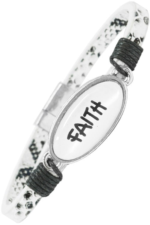 "Faith" Inspirational  Bracelet