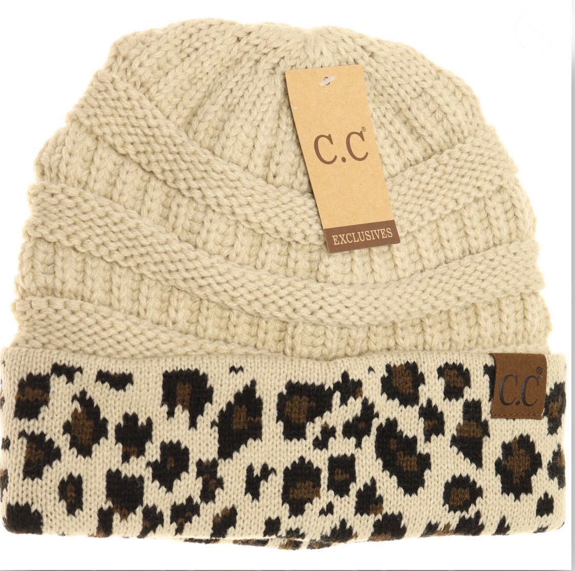 C.C. Beanie Leopard 2 pc Set