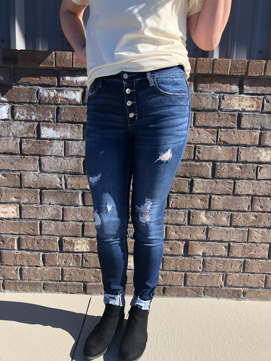 Distressed Skinny Jeans